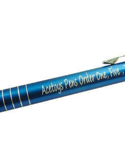 blue laser engraved pen