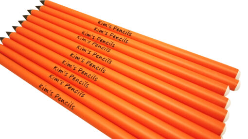 orange blackwood pencils