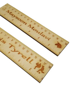 personalised wooden ruler