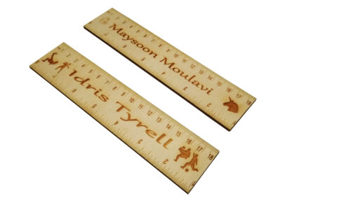 personalised wooden ruler