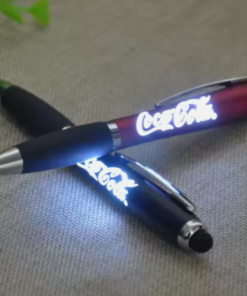 light up led pens on a table