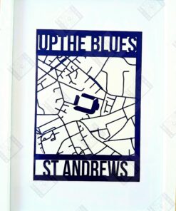 up the blues staduim papercut sign