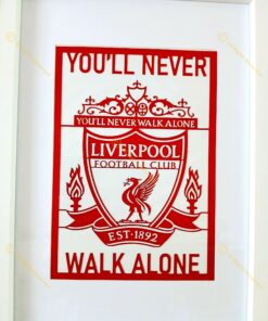 liverpool staduim papercut sign