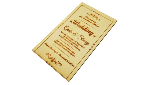 Wooden Wedding Invites - Image 2