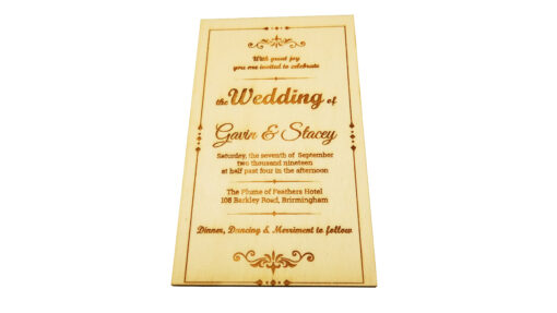 Wooden Wedding Invites - Image 3