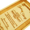 wooden wedding invites