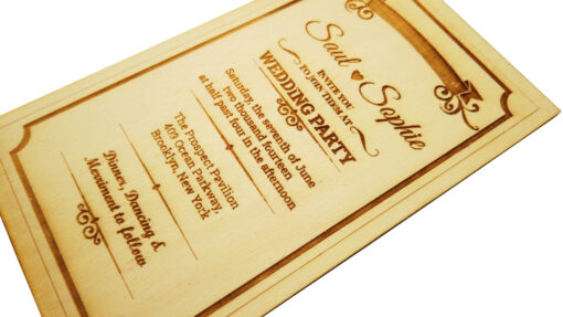 Wooden Wedding Invites - Image 11