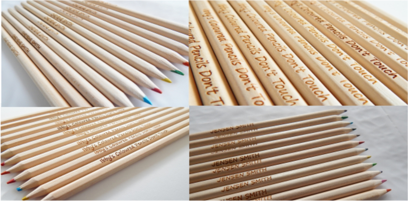 personalised wooden pencils